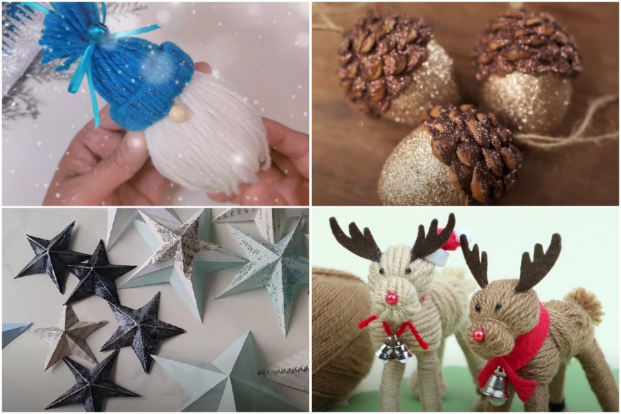 NOVOGODIŠNJI UKRASI U KUĆNOJ REŽIJI: Za par minuta napravite unikatnu prazničnu dekoraciju!