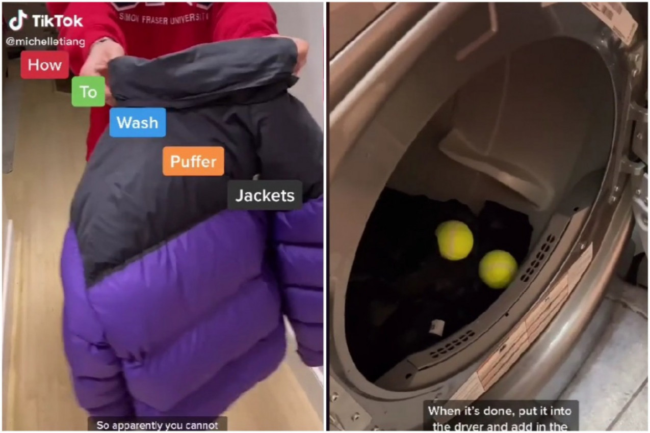 CAKA ZA PRANJE PERJANE JAKNE: Potrebne su Vam samo loptice!