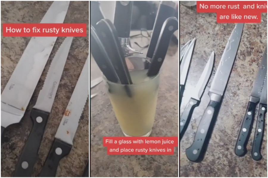 ZARĐALI NOŽEVI? Rešite se ovog problema uz pomoć limunovog soka, a evo i kako!