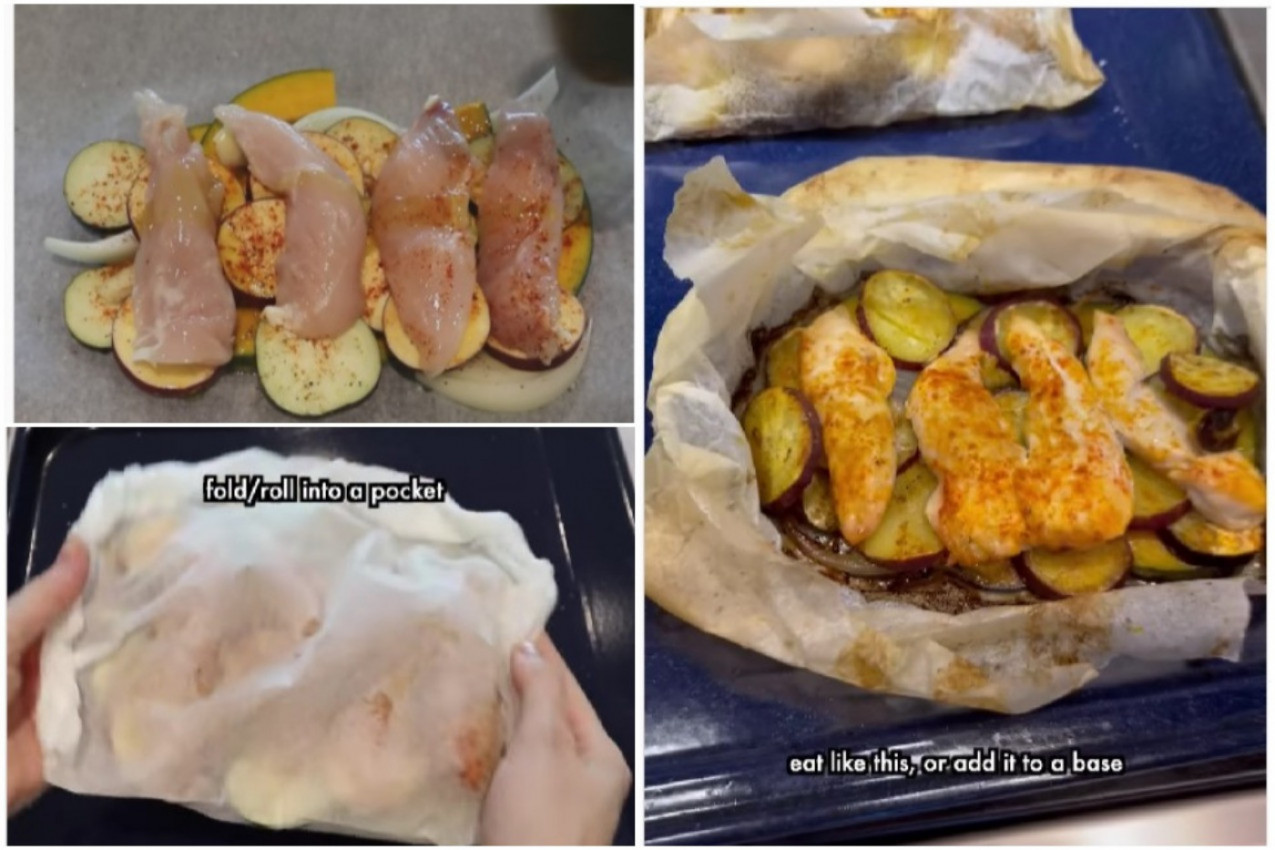 KOMPLET RUČAK IZ PAPIRA ZA PEČENJE: Sprema se sam od sebe a ukusan je da poližete prste!