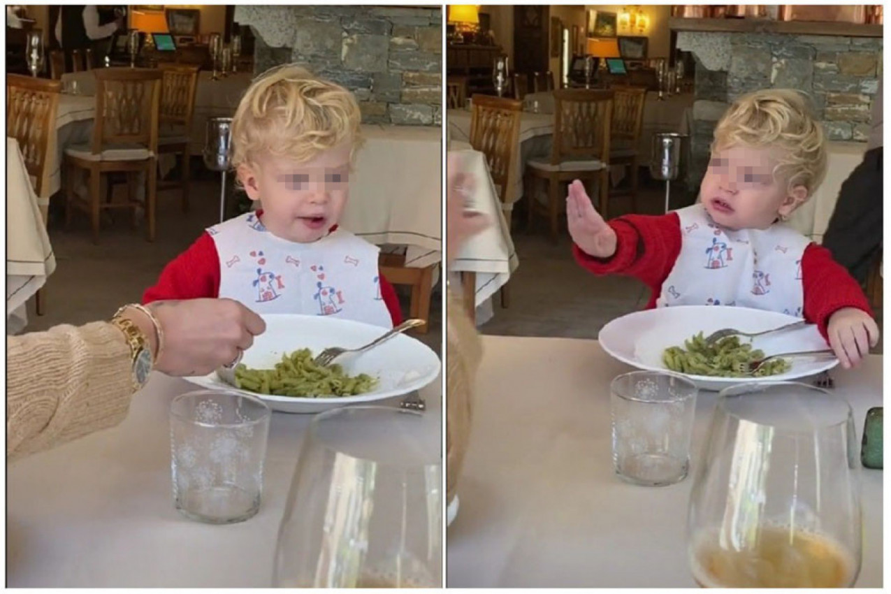 NEMOJ MAMA DA PETLJAŠ PO MOM TANJIRU! Dečak nasmejao svet do suza!