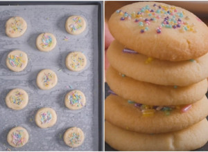 MEKANI I SLASNI ŠARENI KOLAČIĆI OD SAMO 3 SASTOJKA! Tope se u ustima i prave za 15 minuta!