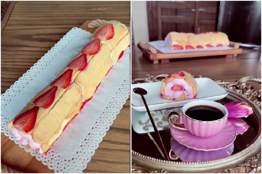 ISKORISTITE SEZONU JAGODA: Recept za roze rolat od piškota koji je lep za oko, ali i za nepce!