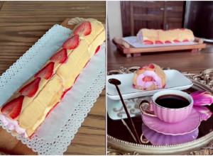 ISKORISTITE SEZONU JAGODA: Recept za roze rolat od piškota koji je lep za oko, ali i za nepce!