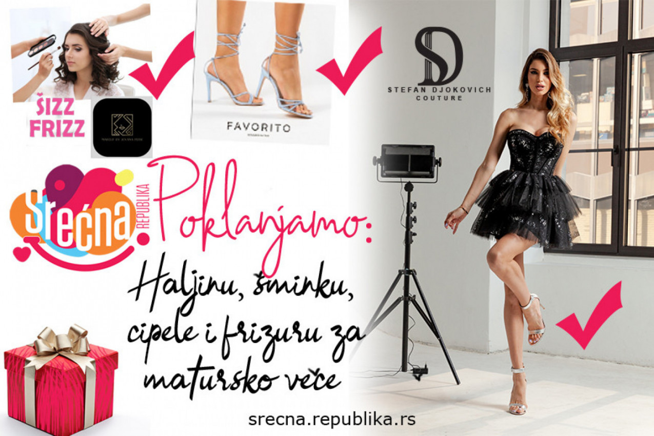 SPREMAMO VAS ZA MATURSKO VEČE: Srećna Republika obezbedila haljinu, cipele, šminku i frizuru