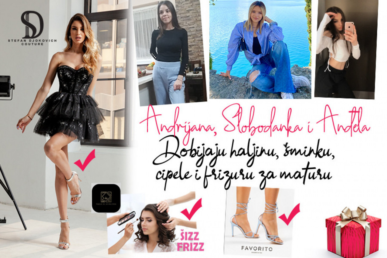 MATURANTKINJE SREĆNE REPUBLIKE: Anđela, Slobodanka i Andrijana će da blistaju za matursko veče