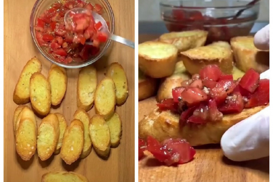 RECEPT ZA DOMAĆE BRUSKETE SA PARADAJZOM: Brzinska letnja večera od svega par sastojaka!