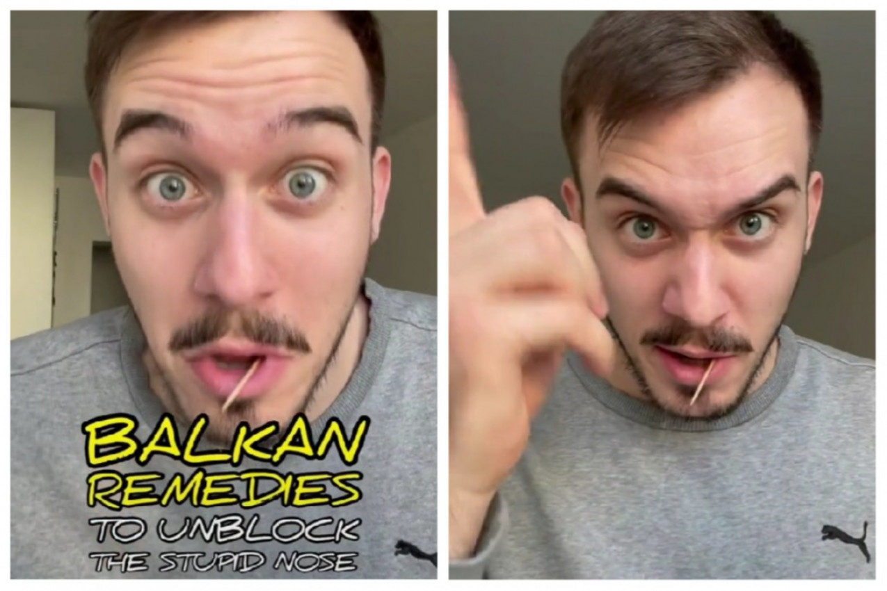Kako se otpušava nos NA BALKANU? Influenser napravio urebesni video i NASMEJAO SVE DO SUZA!