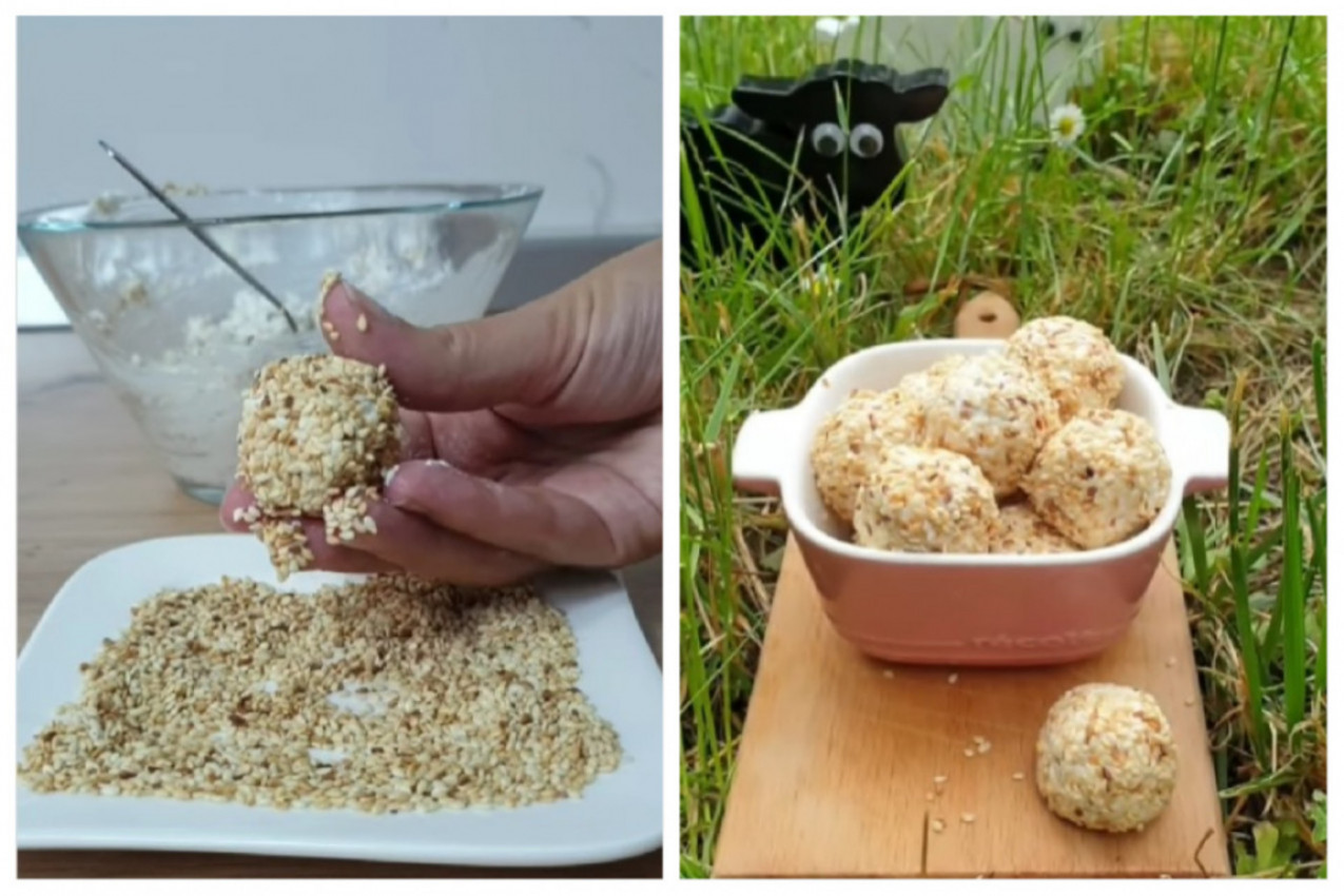 SLASNI SLANI ZALOGAJČIĆI: Recept za kuglice sa sirom i susamom!
