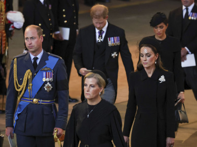 Svi članovi porodice bili su na okupu u tužnom trenutku za čitavu Britaniju 