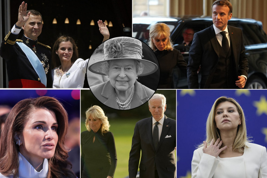 CELA BRITANIJA GLEDALA U MAKRONA I BRIŽIT, pojavili se u patikama! Supruga Zelenskog sva u crnom, dok je haljina kraljice Ranije privukla posebnu pažnju! (FOTO)