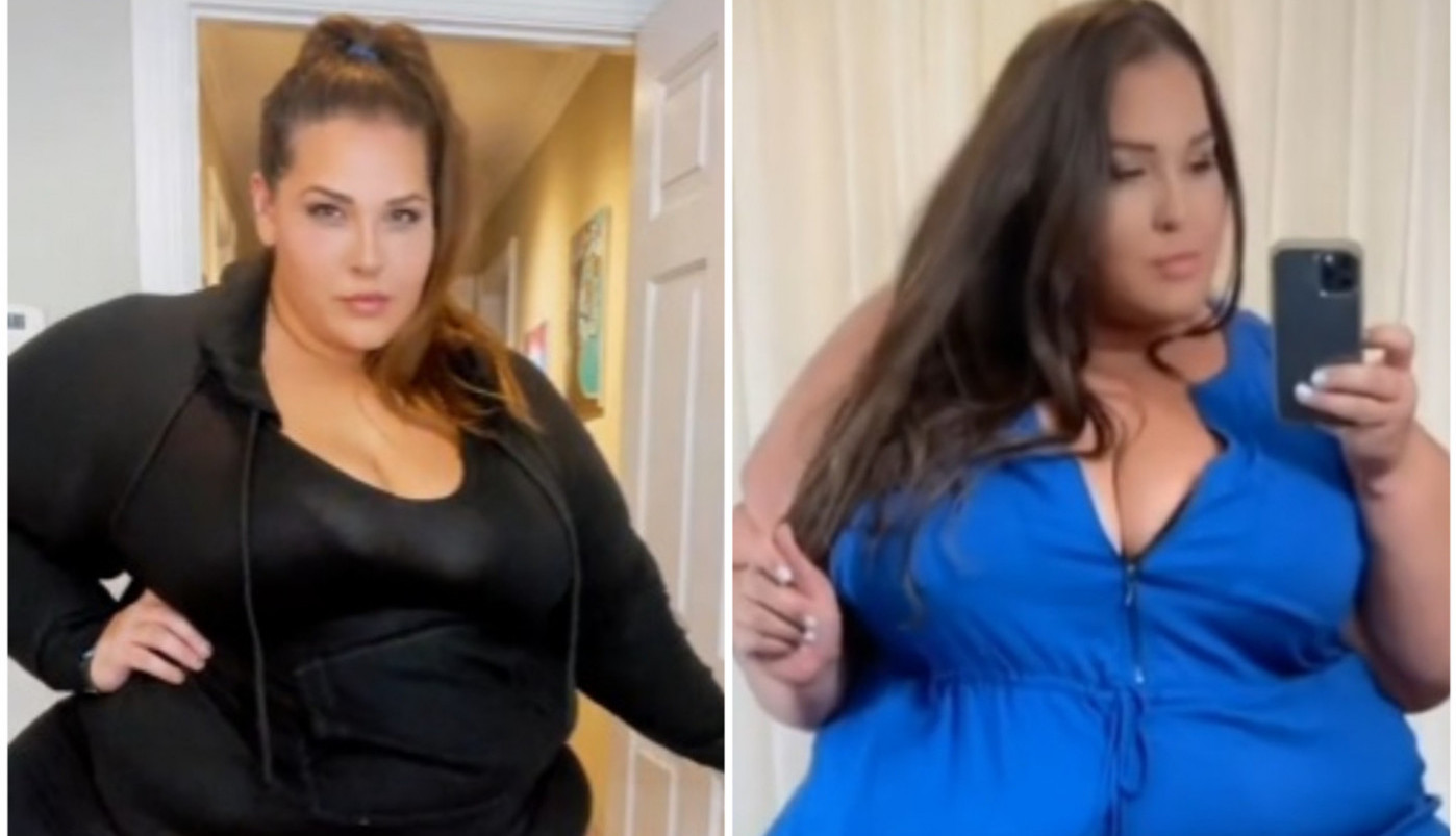 DA LI STE IKADA VIDELI OVOLIKU ZADNJICU? Njoj su potrebne dve stolice u restoranima, dva mesta u autobusu i uvek se vozi samo na zadnjem sedištu automobila! (VIDEO)