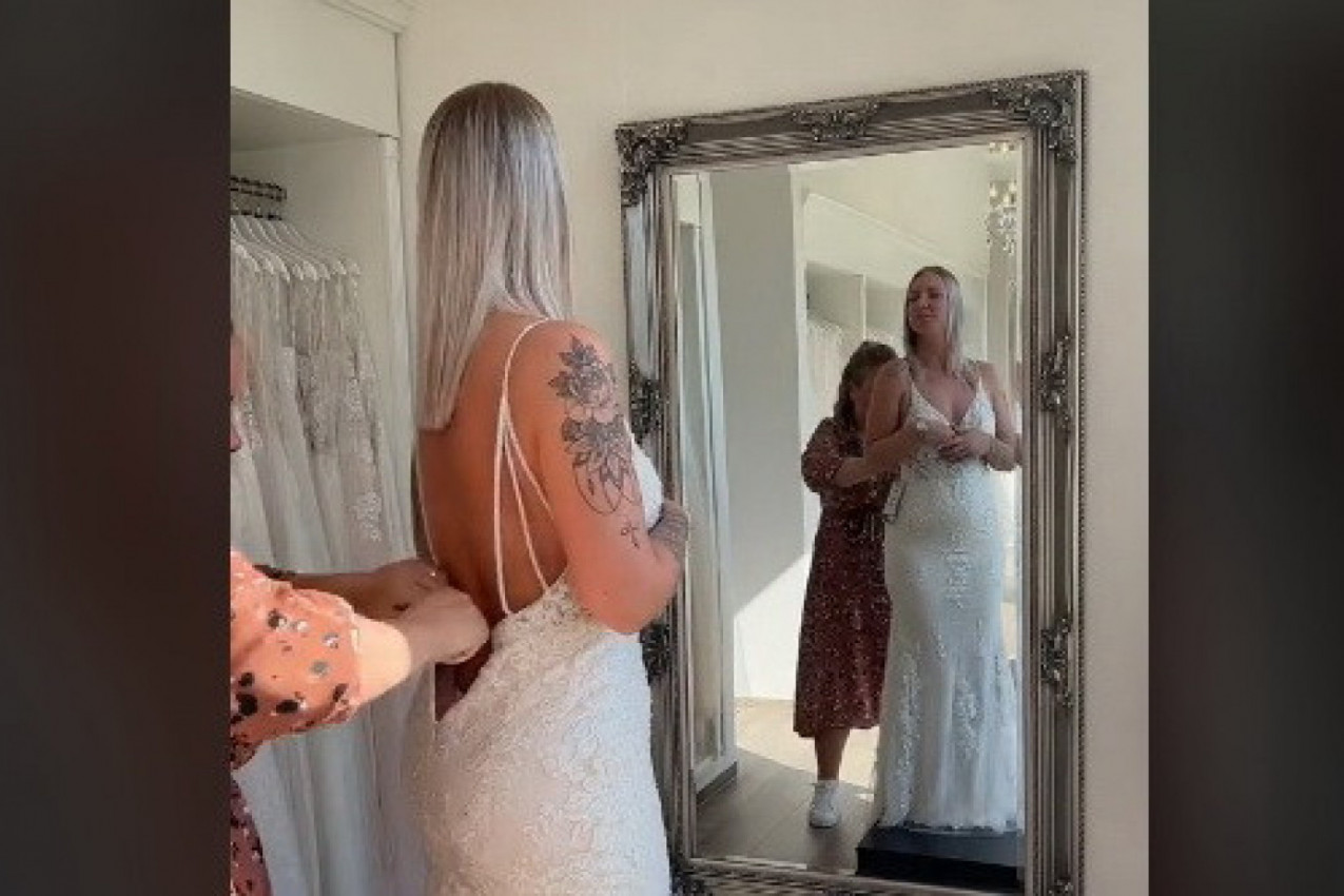 Mlada nije imala zadnjicu kakvu želi u venčanici, pa je učinila nešto neverovatno! Ljudi su u šoku gledali: KAKVA TRANSFORMACIJA!