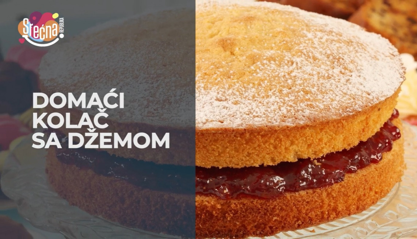 DOMAĆI KOLAČ SA DŽEMOM! Mekan kao duša, a gotov za samo nekoliko minuta! (VIDEO)