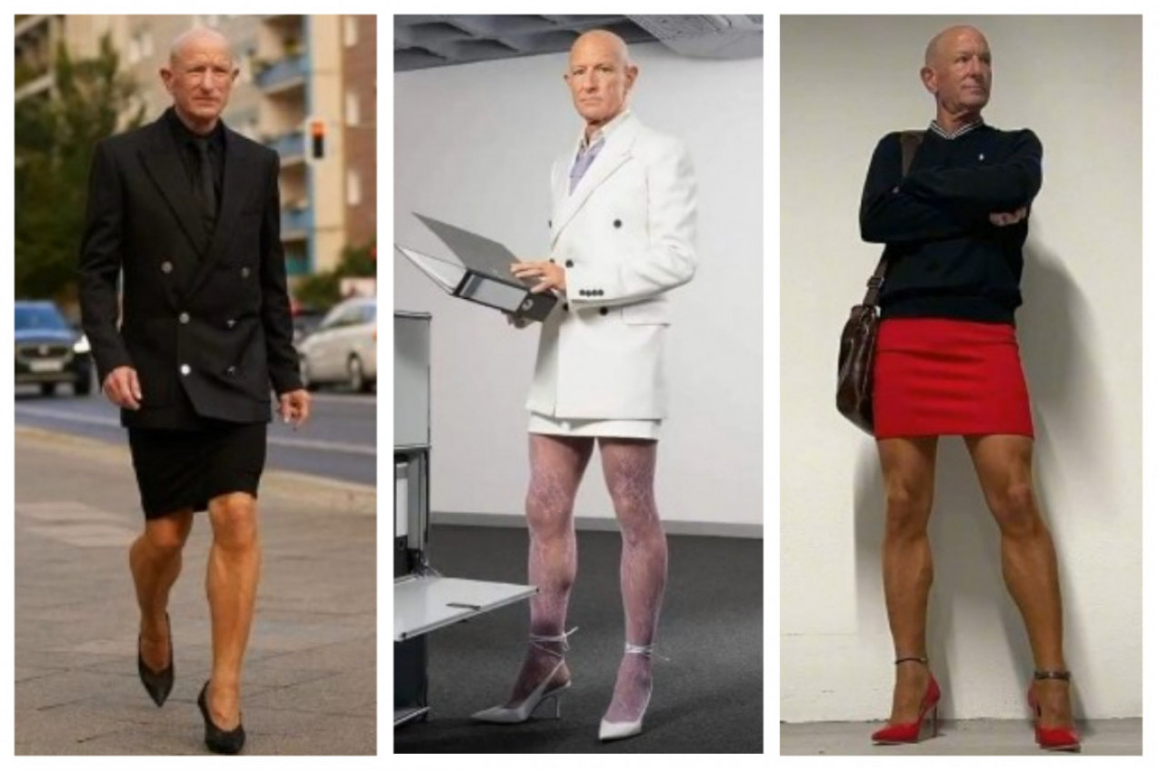 Ja sam samo običan MUŠKARAC KOJI OBOŽAVA DA NOSI SUKNJE I ŠTIKLE! To je u redu i mojoj ženi i deci, ćerka je moj najveći fan! (FOTO)