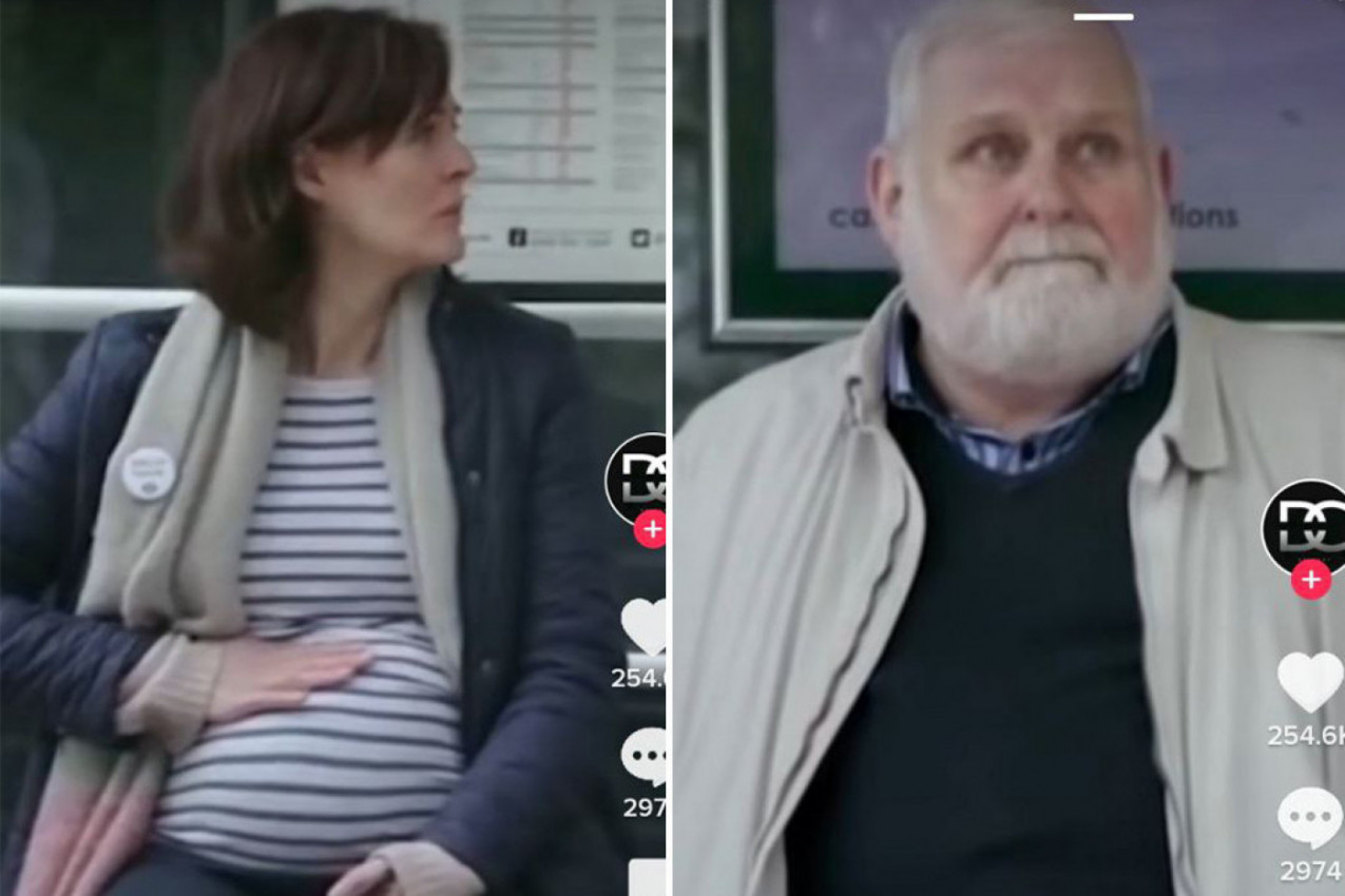 STARAC JE SEO NA KLUPU PORED TRUDNICE JER JOJ JE VIDEO SUZE U OČIMA, a onda je shvatio da je poznaje! Priča dira pravo u srce... (VIDEO)