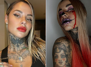 CEO SVET GLEDA U OVU ISTETOVIRANU DEVOJKU U KATARU! Utakmica više nikog nije zanimala kada je ona ušetala na tribine, a svi pričaju o njenom telu! (FOTO)