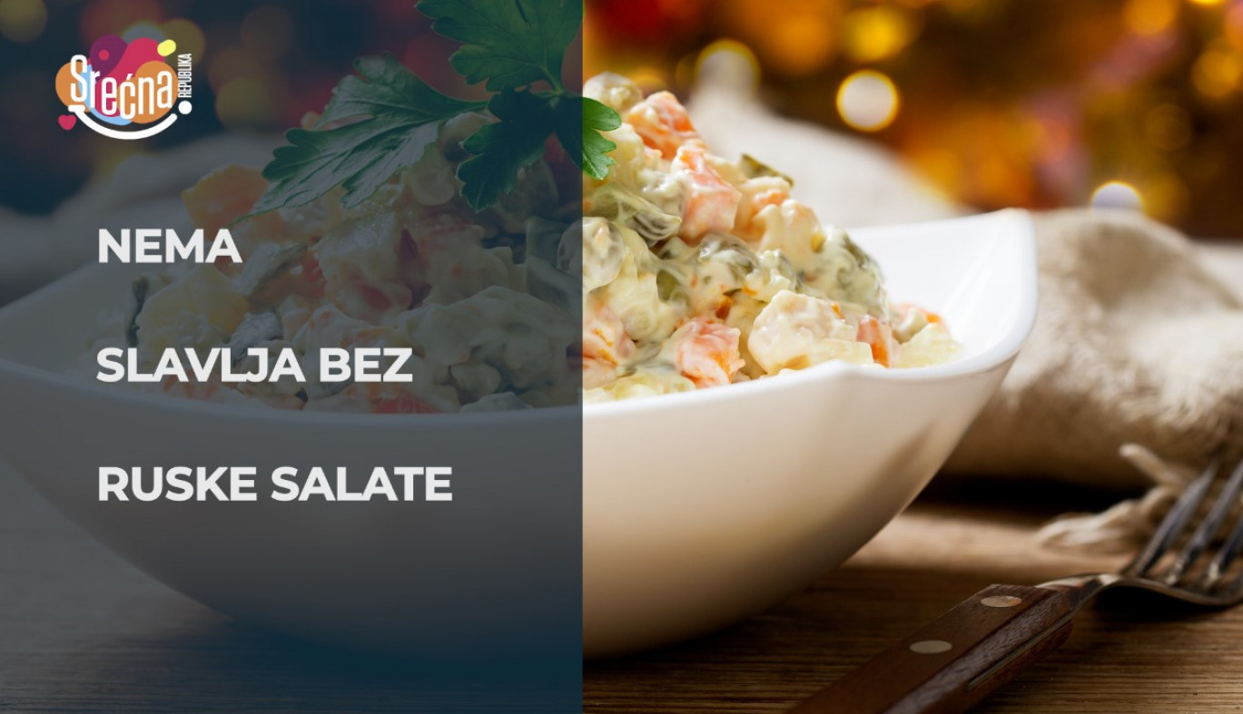 NEMA SLAVLJA BEZ RUSKE SALATE! Najbolji recept koji ste ikad probali! (VIDEO)