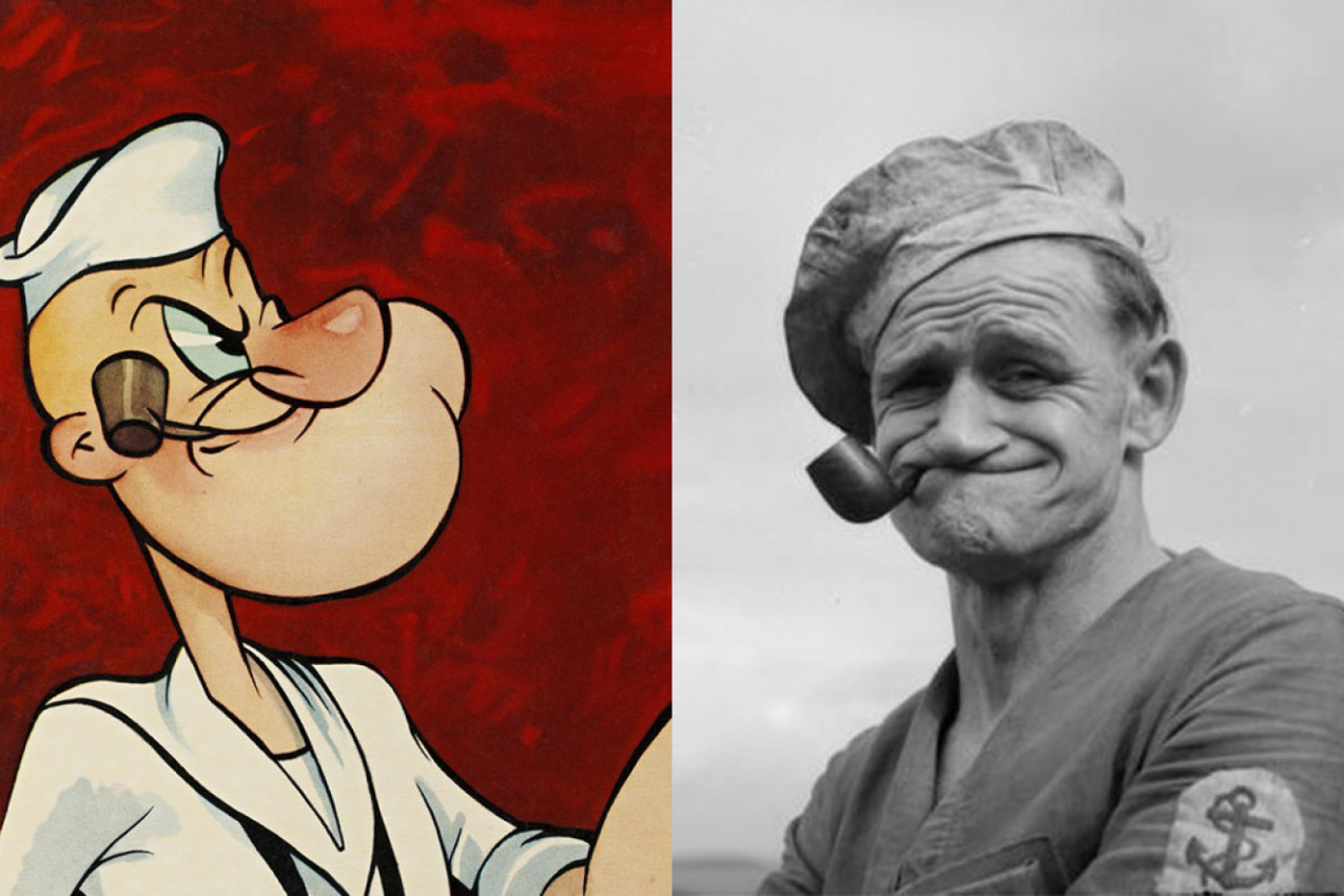 DA LI STE ZNALI DA JE POSTOJAO PRAVI POPAJ? Evo po kome je napravljen lik čuvenog crtanog junaka, a otkriveno je i kako su izgledali Oliva i Badža! (FOTO)