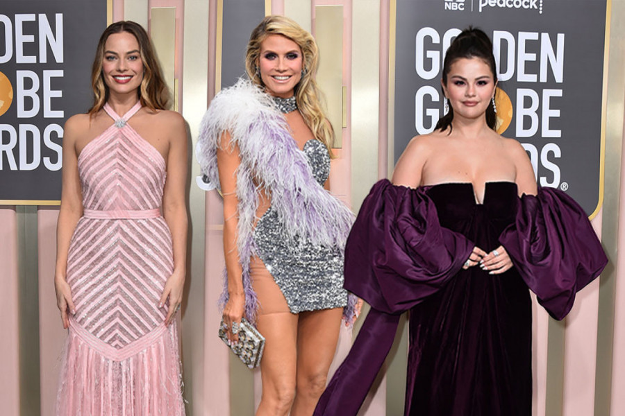 ZLATNI GLOBUS U SENCI ŽENSKIH ATRIBUTA: Selma Hajek pokazala grudi, Hajdi noge i malo više od toga, ali jedna je ipak oduševila izdanjem! (FOTO)