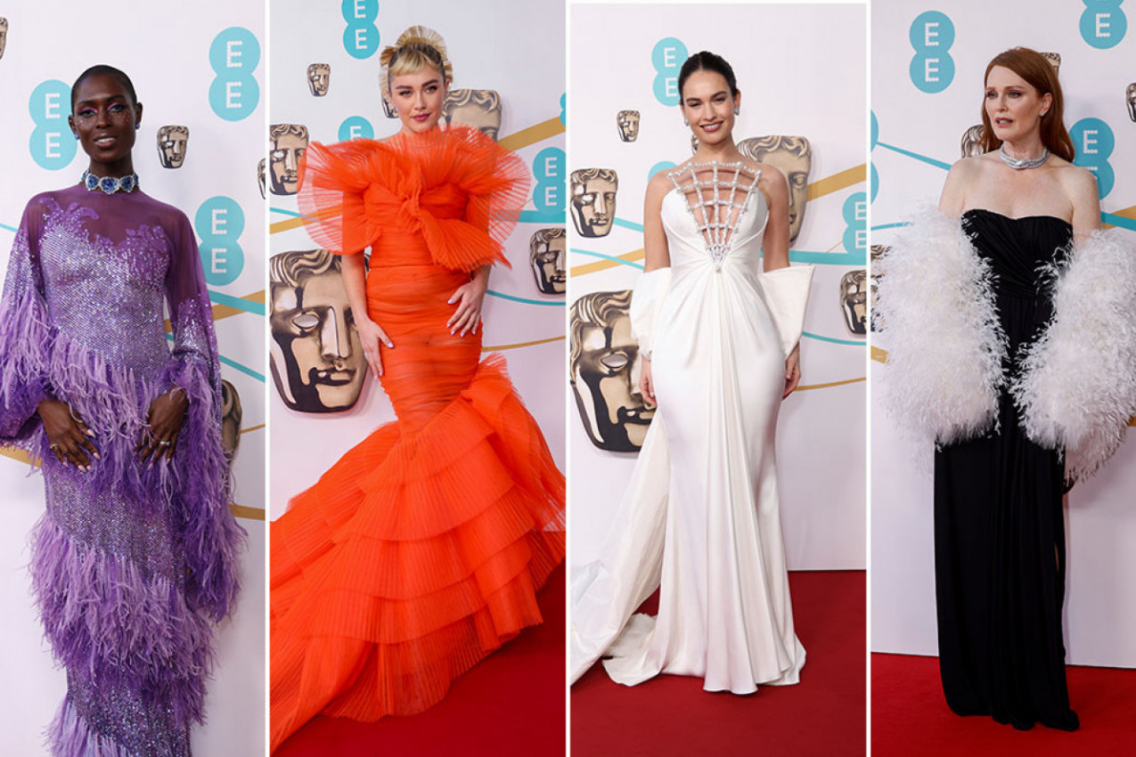 SVET BRUJI O BRITANSKOM OSKARU: Raskošne toalete ostale u senci Kejt Midlton koja je na crvenom tepihu šljapnula Vilijama po zadnjici! (FOTO/VIDEO)