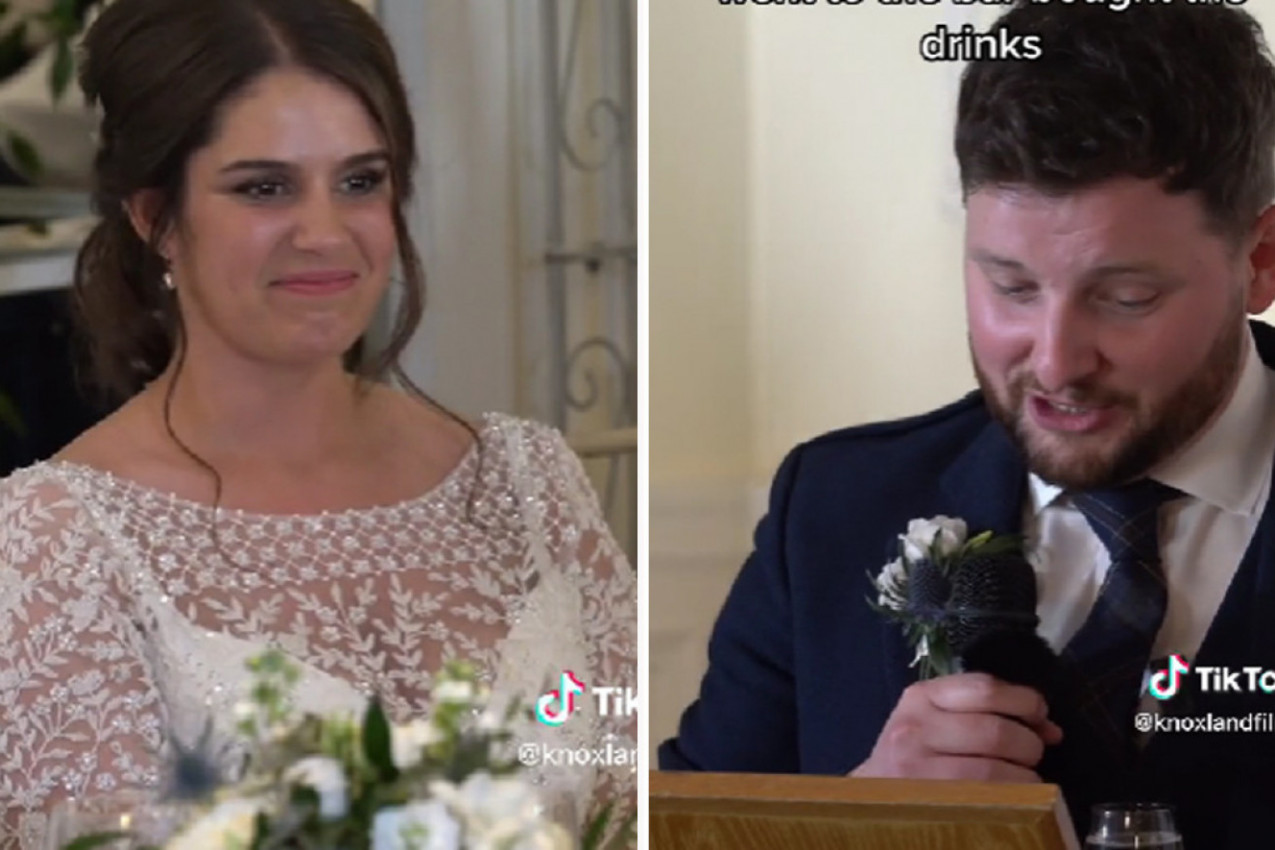 VENČALI SU SE, A ONDA JE MLADOŽENJA ZAPOČEO ZDRAVICU I KRENUO DA REĐA BRUTALNA OTKRIĆA O MLADOJ: Ona je najpre bila u neverici, a zatim je usledio šok i krik se prolomio salom (VIDEO)