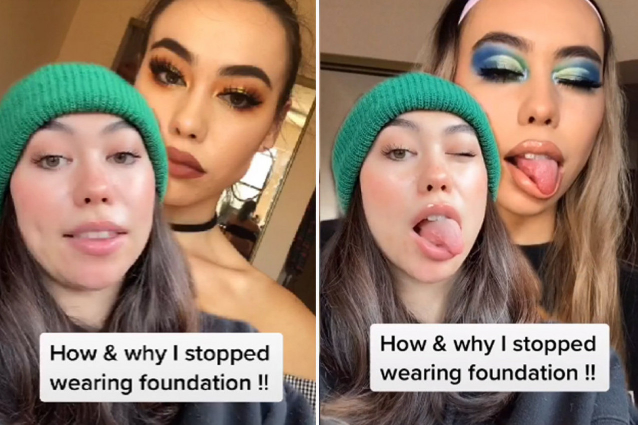 TIKTOKERKI ŠMINKA NAPRAVILA PAKAO OD LICA: Sa hiljadama pratiocima podelila je šta se krilo iza slojeva pudera! (VIDEO)