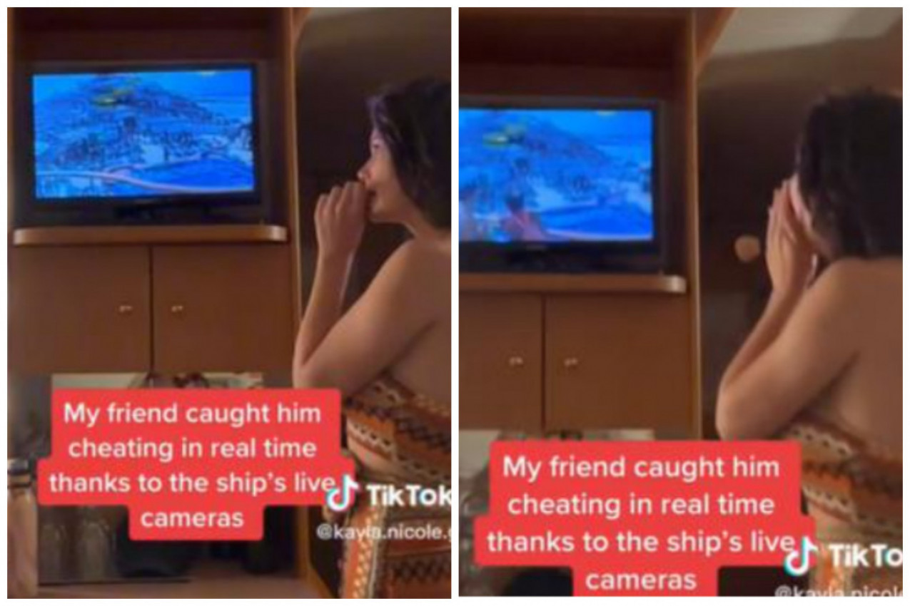 BILA JE S DEČKOM NA ROMANTIČNOM PUTOVANJU NA KRUZERU, a kada je on izašao iz kabine na kamerama je ugledala šok scenu! Stajao je tamo sa njom i uradio nešto nečuveno! (FOTO/VIDEO)