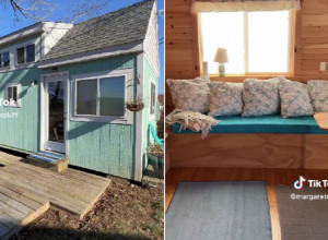 DA LI BISTE ŽIVELI U OVOJ KUĆI KOJA JEDVA IMA 20 KVADRATA? Mesto za krevet je na neverovatnom mestu, a tek prostor za umivanje! (VIDEO)