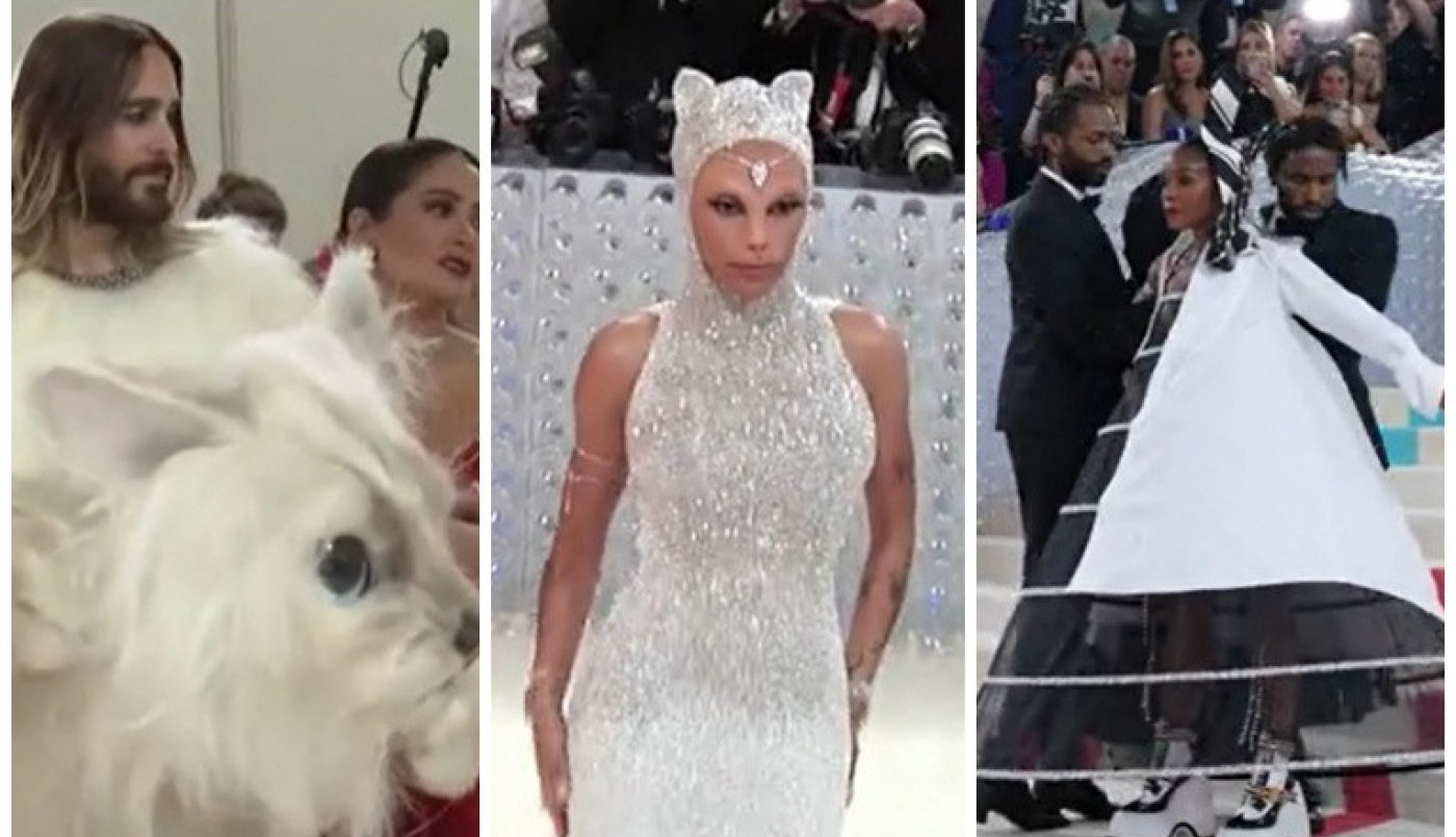 KOSTIM MAČKE, MJAUKANJE, PROTEZE, A "SEVNULE" I GOLE GRUDI: Pogledajte zašto su oni sinoć u Njujorku ukrali šou najlepšim ženama sveta! (FOTO/VIDEO)