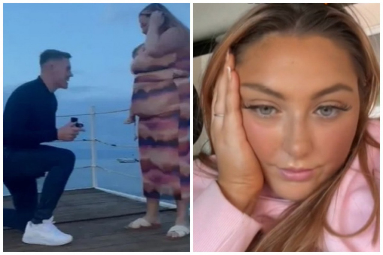 OBJAVILA JE TRENUTAK KADA JU JE VERENIK ZAPROSIO i svoju sreću podelila s ljudima na mrežama! Nije ni slutila kakav će horor da doživi i to zbog DETALJA na snimku! (FOTO/VIDEO)