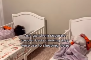 OSTAVILA JE BLIZANCE U ZASEBNIM KREVETIĆIMA, ali kada je usred noći ušla u sobu da ih proveri, skamenila se od straha! Dušeci su bili prazni (FOTO/VIDEO)