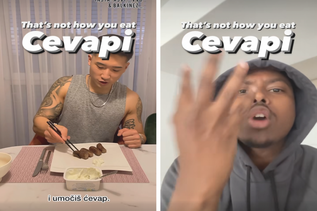 KINEZ I AFROAMERIKANAC SE POSVAĐALI ZBOG SRPSKIH ĆEVAPA, GORI INTERNET! Urnebesan video će vas nasmejati do suza: Šta to radiš, brate, da li si lud, gde su luk i somun? (VIDEO)