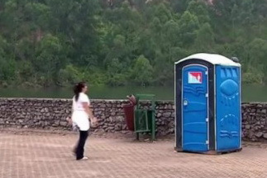 OTIŠLA JE U POKRETNI TOALET, ALI KADA JE IZAŠLA USLEDIO JE PAKAO: Nije mogla da veruje šta vidi, vrištala je iz sveg glasa, a onda su oni krenuli ka njoj! (VIDEO)