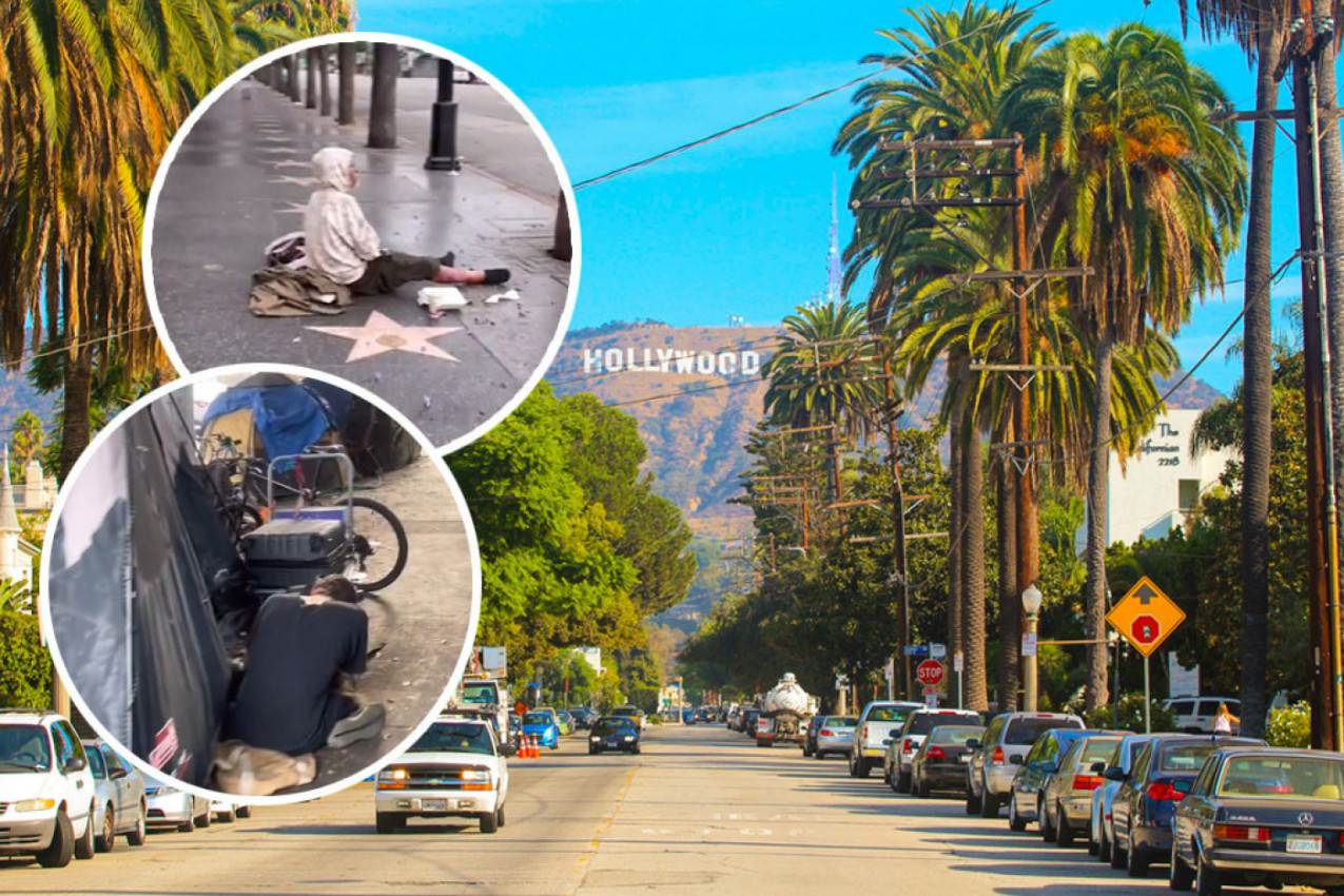 STIGAO JE U HOLIVUD I UMESTO GLAMURA KOJI JE OČEKIVAO ZATEKAO ŠOKANTNE SCENE: Zanemećete od prizora na čuvenom Bulevaru slavnih! (VIDEO)