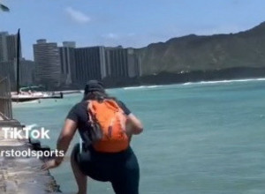 HTELA JE DA SIĐE DO MORA, A ONDA JE ZA NJOM KRENUO I MUŠKARAC: Fotograf nije mogao da veruje kakva scena se odvija pred njegovim očima! (VIDEO)