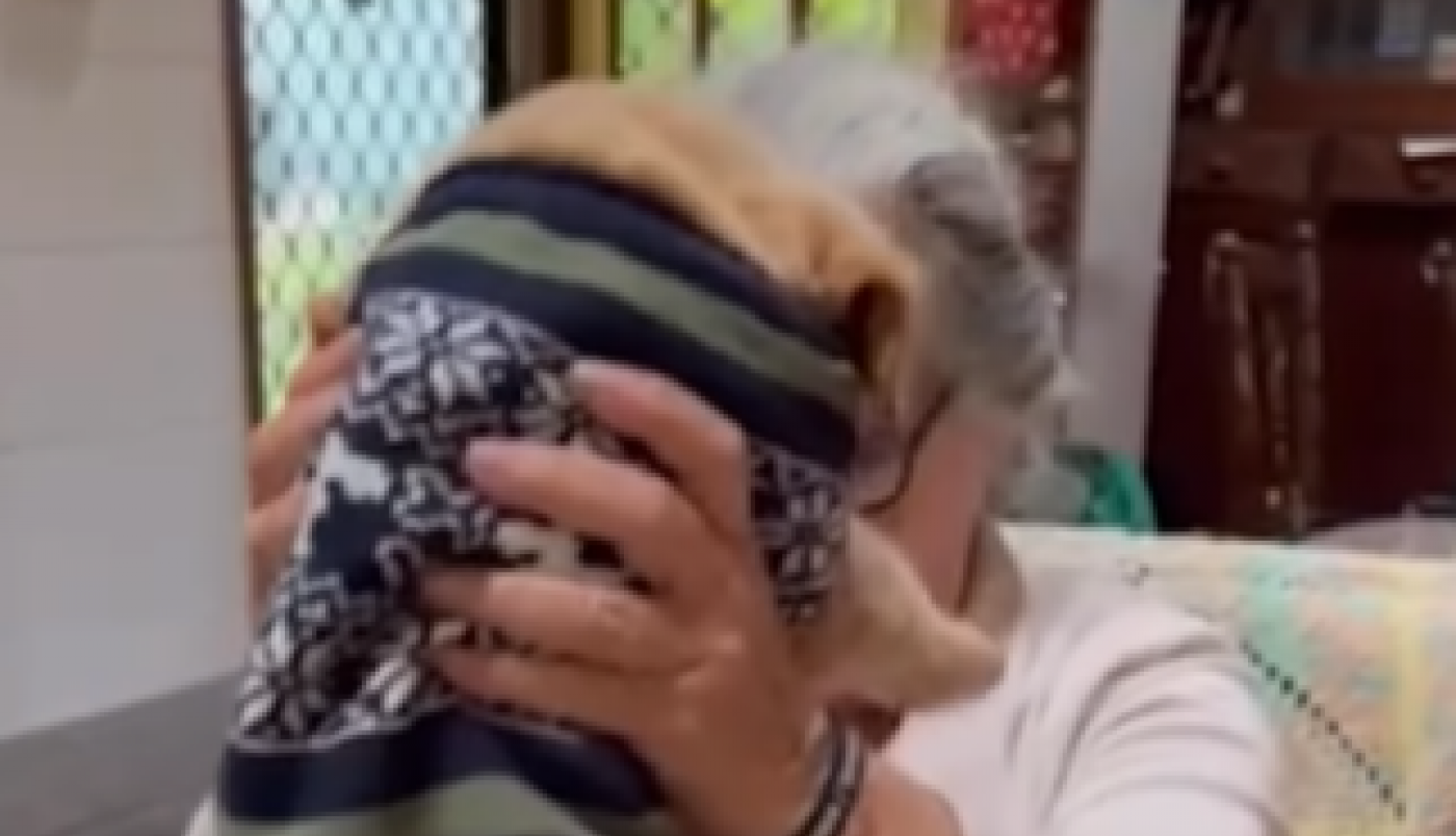 BAKI JE UGINUO OMILJENI PAS, PA SU JOJ UNUCI POKLONILI ŠTENE ISTE RASE! Ali ovakvoj reakciji starice niko se nije nadao, samo se začuo vrisak! (FOTO/VIDEO)