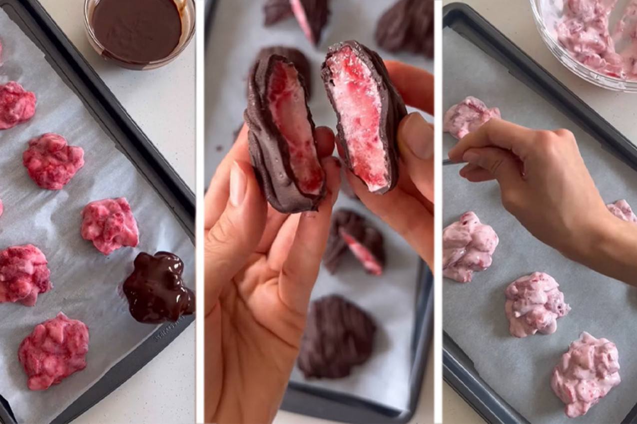 ČOKOLADNI SMRZNUTI DESERT ZA KOJIM JE POLUDEO INTERNET: Pravi se očas posla a pravo je osveženje u vrelim danima!