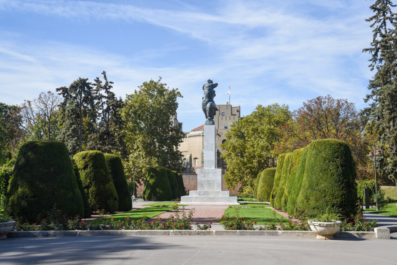 NEOČEKIVANA SCENA NA KALEMEGDANU: Pas se otrgao i poleteo kao munja, pa uskočio da se rashladi ispred zaprepašćenih šetača (VIDEO)