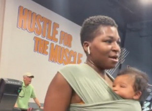 SA TEK ROĐENOM BEBOM ODLAZI NA TRENINGE U TERETANU: Ova žena izazvala je veliku pažnju javnosti, evo šta joj poručuju druge majke (VIDEO)