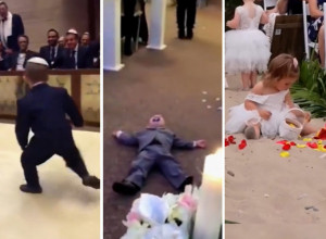 OVI MALIŠANI SU UKRALI ŠOU NA VENČANJU: Mlada i mladoženja bili su u drugom planu kada su se oni pojavili, evo šta su uradili usred ceremonije (VIDEO)