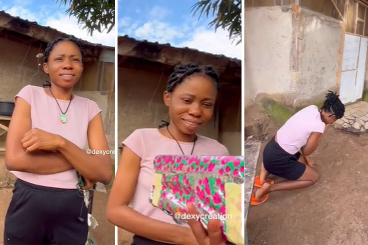 DONEO JOJ JE KUTIJU, A KADA JU JE OTVORILA PALA JE NA KOLENA OD ŠOKA: Devojka nije mogla da dođe do daha, jecala je iz sveg glasa (VIDEO)