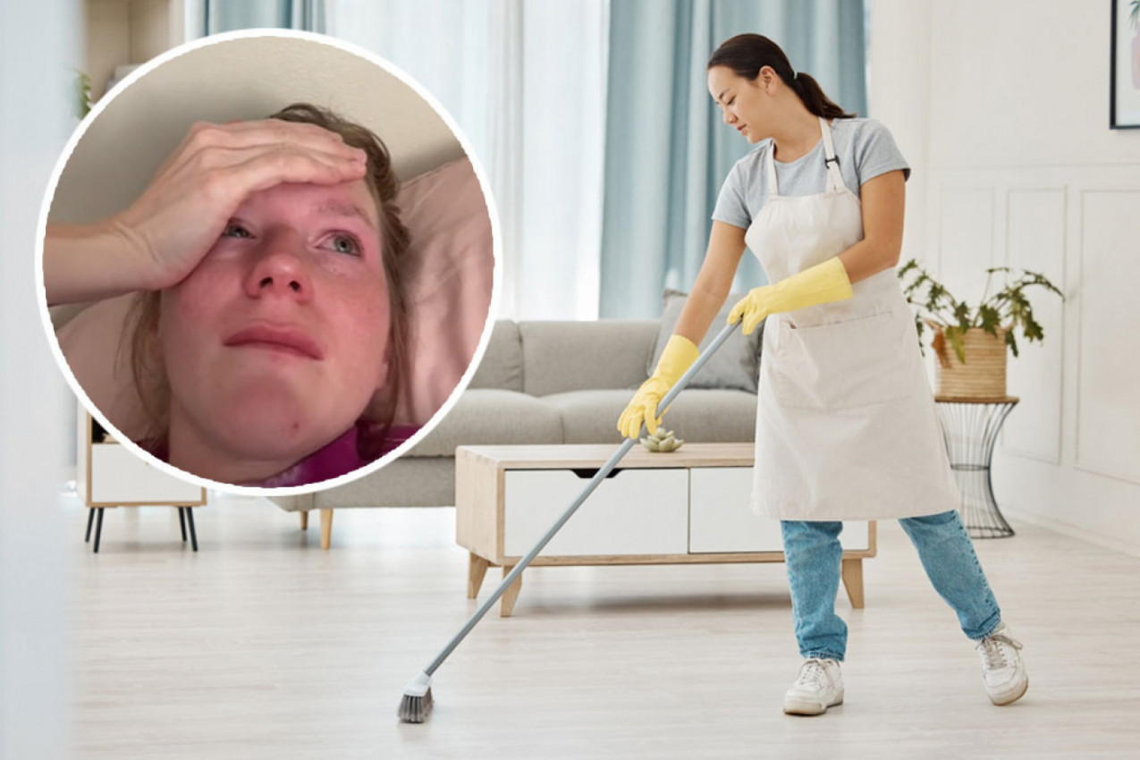 UPLAKANA JE OBJAŠNJAVALA ŠTA SE DOGODILO KADA JE POZVALA SERVIS ZA ČIŠĆENJE! Razočarana žena je grcala u suzama otkrivši šta je zatekla u kući, najavila i tužbu (VIDEO)