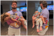 "NIŠTA TE NE MOŽE PRIPREMITI NA OVO": Snimak tate koji koji nosi obe ćerkice u naručju rastopio i najtvrđa srca!" (FOTO+VIDEO)