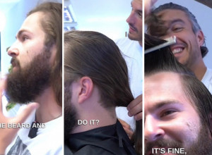 DOŠAO JE U SALON ZAPUŠTENE KOSE I BRADE: Javnost je ostala u neverici kada je videla kakav lepotan se skrivao ispod ovog izgleda gorštaka (VIDEO)