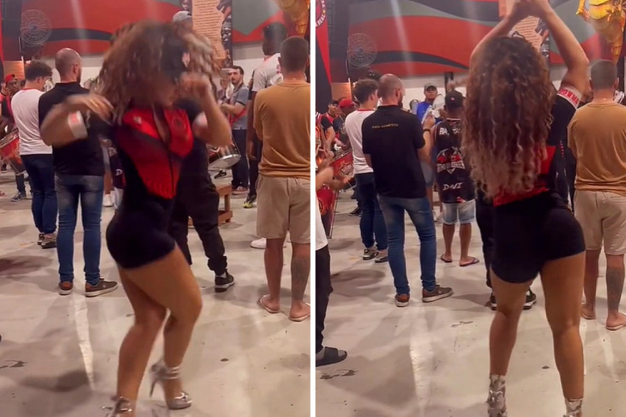 OPČINJENA RITMOM BUBNJEVA DEVOJKA JE ZAPLESALA SAMBU: Muškarcima je pala vilica zbog njenih zavodljivih pokreta, a tek kad je zatresla pozadinom svi su zanemeli! (VIDEO)