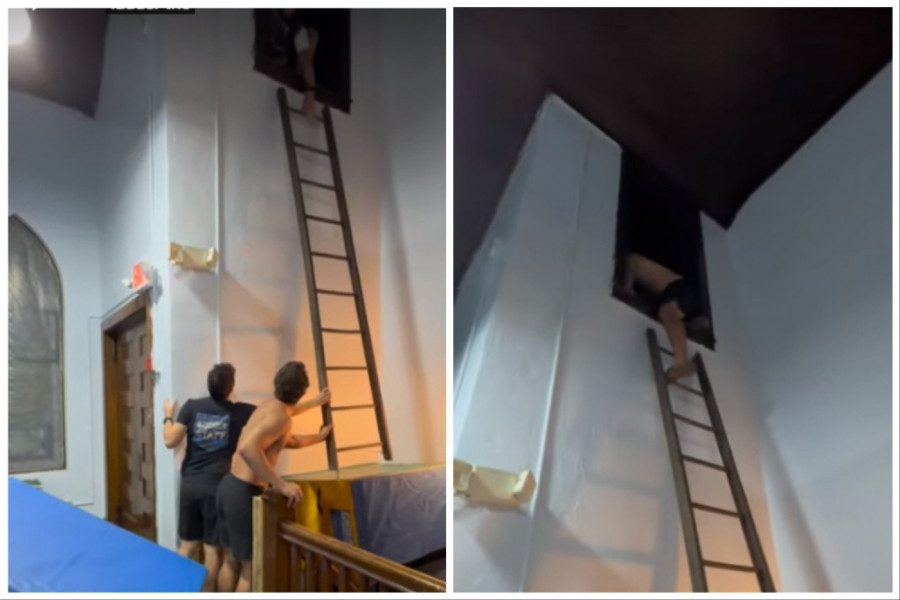 KUPIO JE STARU CRKVU SA ŽELJOM DA JE PREUREDI U DOM: "Otkrio sam jeziva tajna vrata na zidu na visini od 6 metara, mora sam da saznam šta se krije iza njih!" (VIDEO)