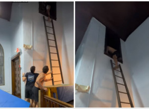 KUPIO JE STARU CRKVU SA ŽELJOM DA JE PREUREDI U DOM: "Otkrio sam jeziva tajna vrata na zidu na visini od 6 metara, mora sam da saznam šta se krije iza njih!" (VIDEO)