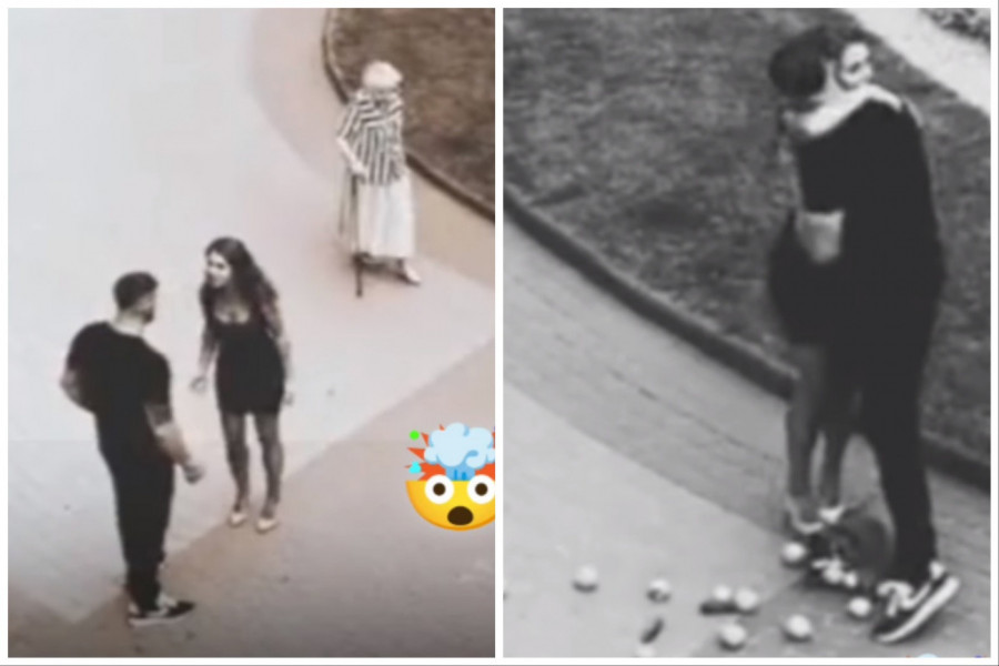 PAR SE SVAĐAO NASRED ULICE NE SLUTEĆI ŠTA IH ČEKA: Bakica se pojavila niotkuda i zauvek im promenila sudbinu, nisu mogli da zaustave suze (VIDEO)