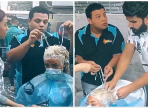 ŽELELA JE DA U NAJKRAĆEM ROKU IZ CRNKE PREĐE U PLATINASTU PLAVUŠU: Usledila je NAJGORA NOĆNA MORA, frizeri su zapanjeno gledali šta se dešava sa njenom kosom! (FOTO+VIDEO)